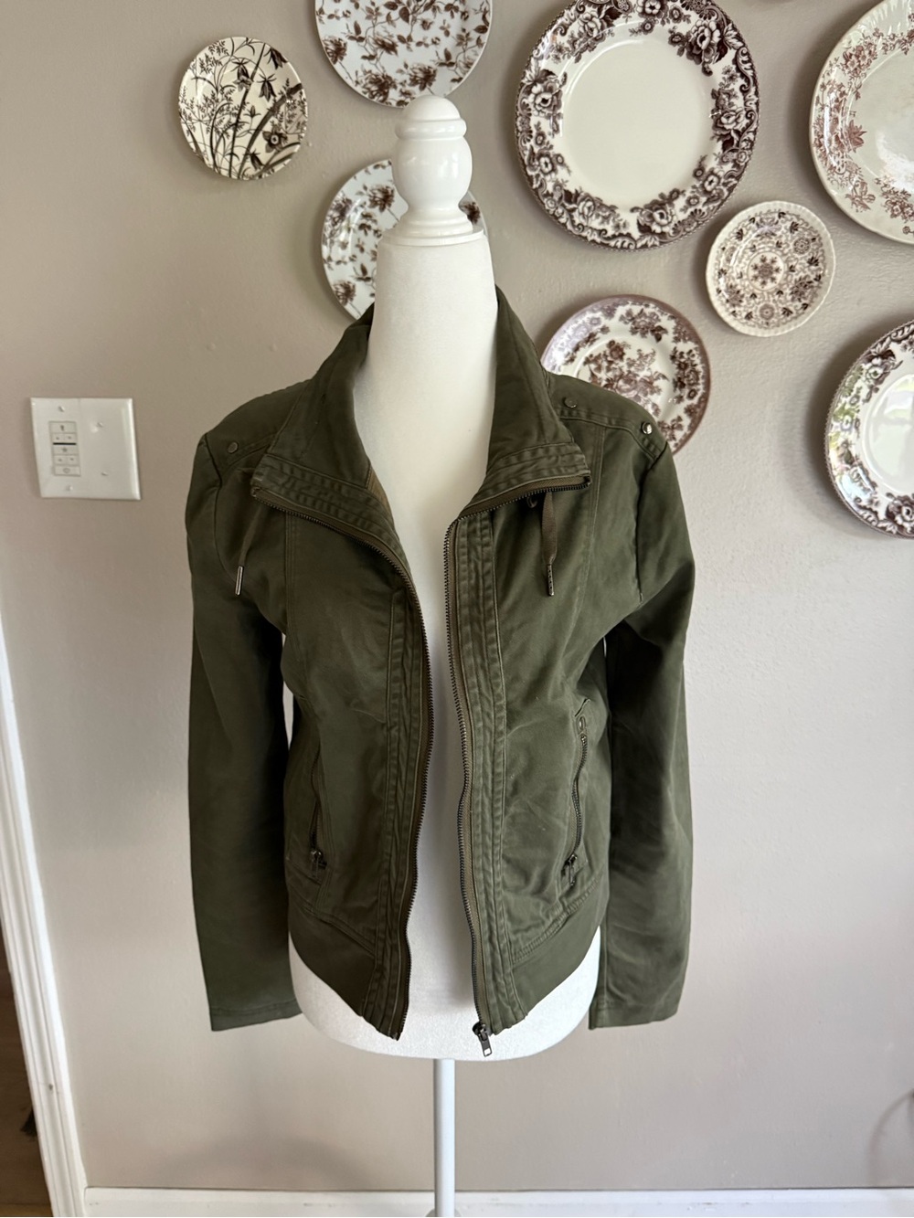 VICI Fitted Army Green Utility Jacket